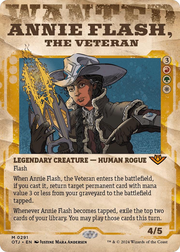Annie Flash, the Veteran (Showcase) [Outlaws of Thunder Junction] MTG Single Magic: The Gathering    | Red Claw Gaming