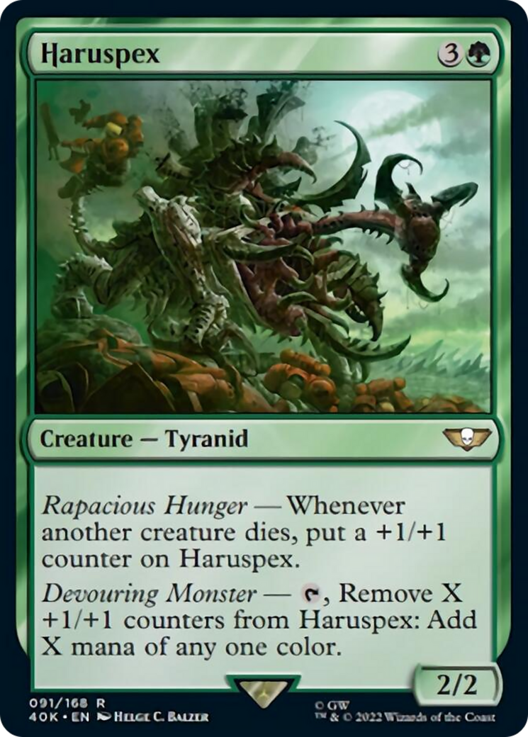 Haruspex (Surge Foil) [Warhammer 40,000] MTG Single Magic: The Gathering | Red Claw Gaming