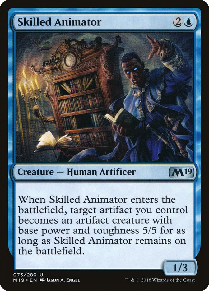 Skilled Animator [Core Set 2019] MTG Single Magic: The Gathering | Red Claw Gaming