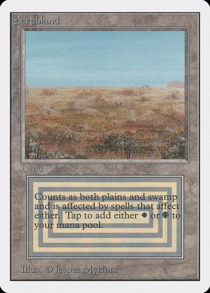 Scrubland [Unlimited Edition] MTG Single Magic: The Gathering | Red Claw Gaming