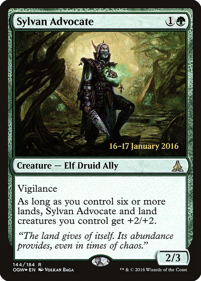 Sylvan Advocate [Oath of the Gatewatch Prerelease Promos] MTG Single Magic: The Gathering | Red Claw Gaming