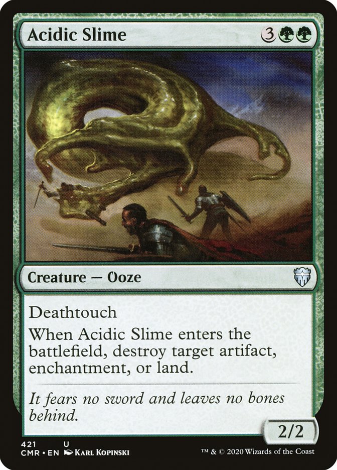 Acidic Slime [Commander Legends] MTG Single Magic: The Gathering | Red Claw Gaming