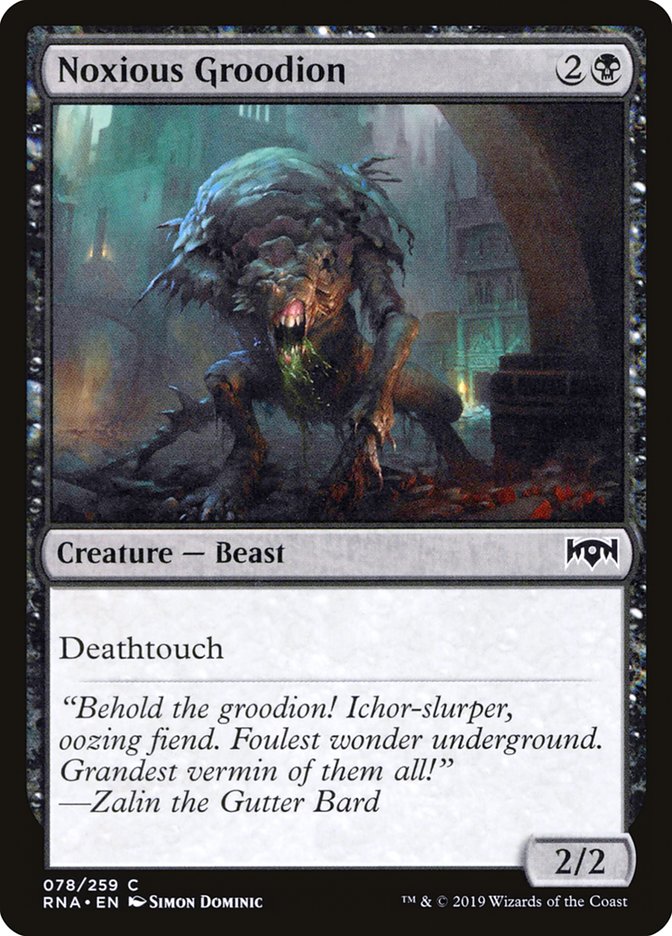 Noxious Groodion [Ravnica Allegiance] MTG Single Magic: The Gathering | Red Claw Gaming