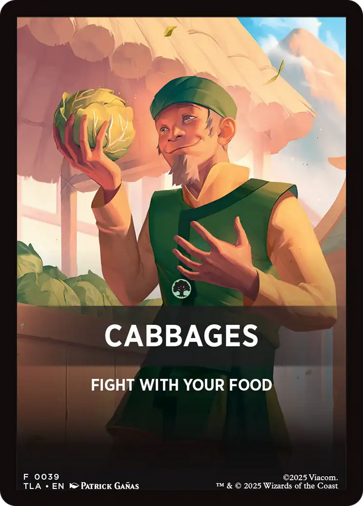 Cabbages Theme Card [Avatar: The Last Airbender Tokens] | Red Claw Gaming