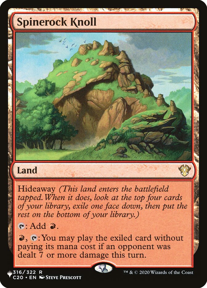 Spinerock Knoll [Secret Lair: Heads I Win, Tails You Lose] MTG Single Magic: The Gathering | Red Claw Gaming