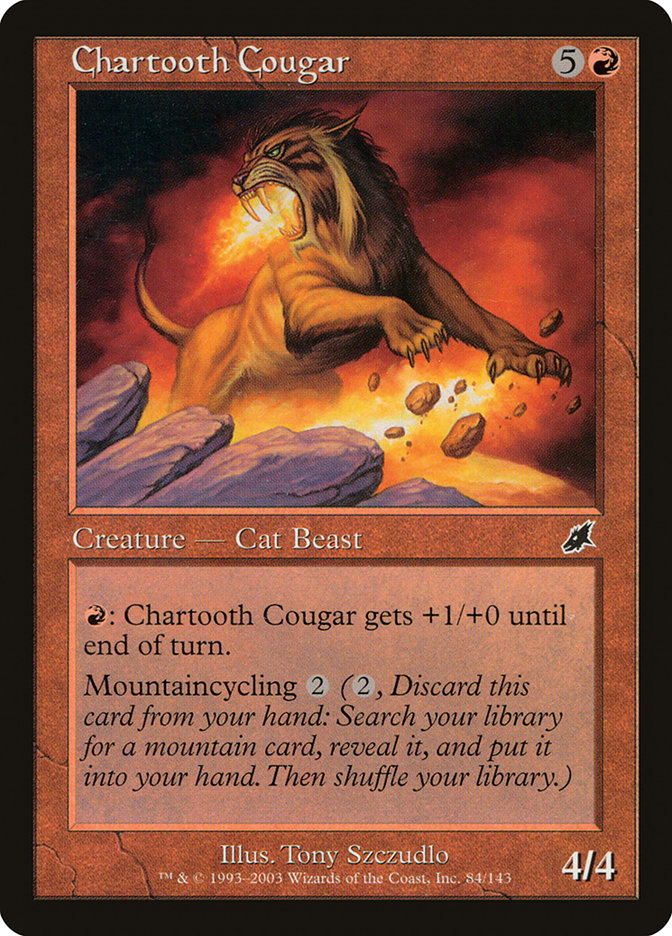 Chartooth Cougar [Scourge] MTG Single Magic: The Gathering | Red Claw Gaming
