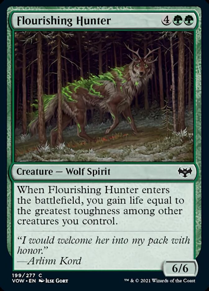 Flourishing Hunter [Innistrad: Crimson Vow] MTG Single Magic: The Gathering | Red Claw Gaming