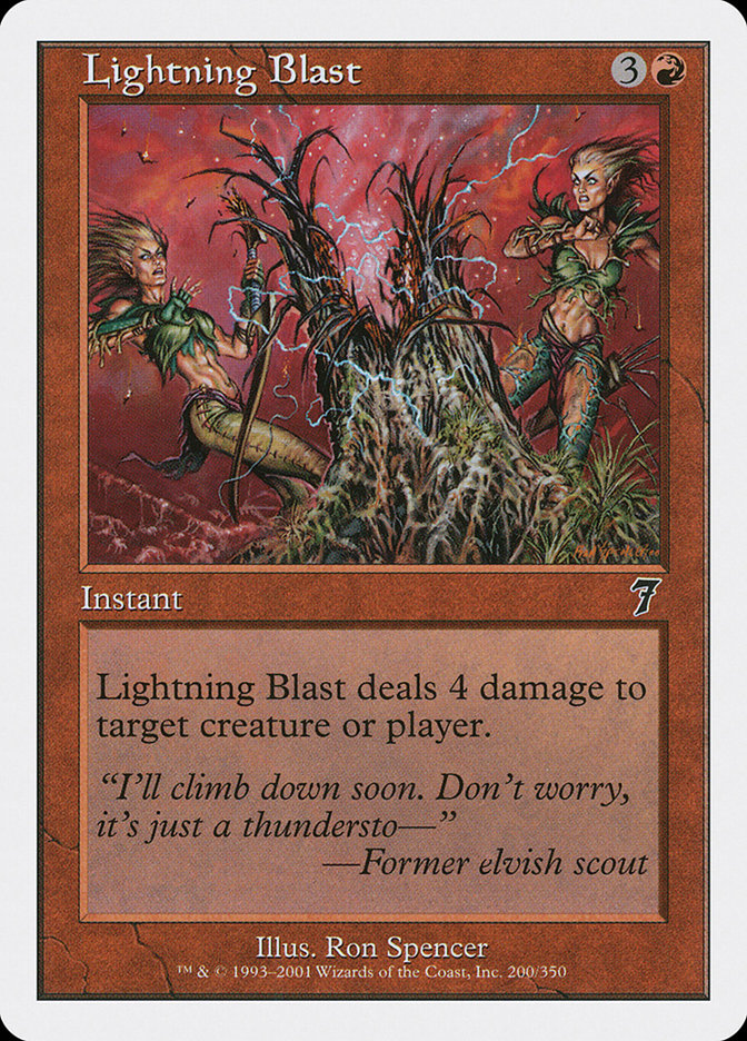Lightning Blast [Seventh Edition] MTG Single Magic: The Gathering | Red Claw Gaming