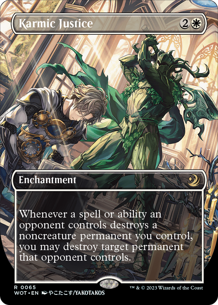 Karmic Justice (Anime Borderless) [Wilds of Eldraine: Enchanting Tales] MTG Single Magic: The Gathering | Red Claw Gaming