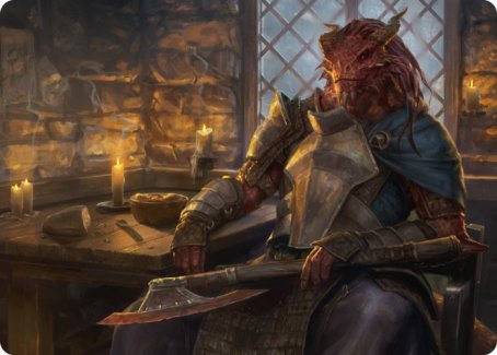 Jaded Sell-Sword Art Card [Dungeons & Dragons: Adventures in the Forgotten Realms Art Series] MTG Single Magic: The Gathering | Red Claw Gaming