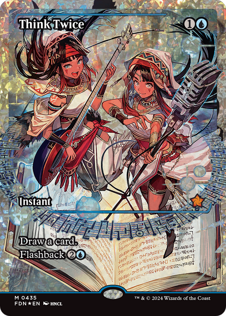 Think Twice (Showcase) (Fracture Foil) [Foundations] MTG Single Magic: The Gathering | Red Claw Gaming