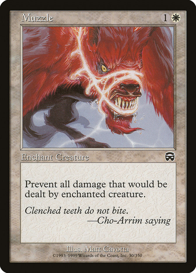 Muzzle [Mercadian Masques] MTG Single Magic: The Gathering | Red Claw Gaming