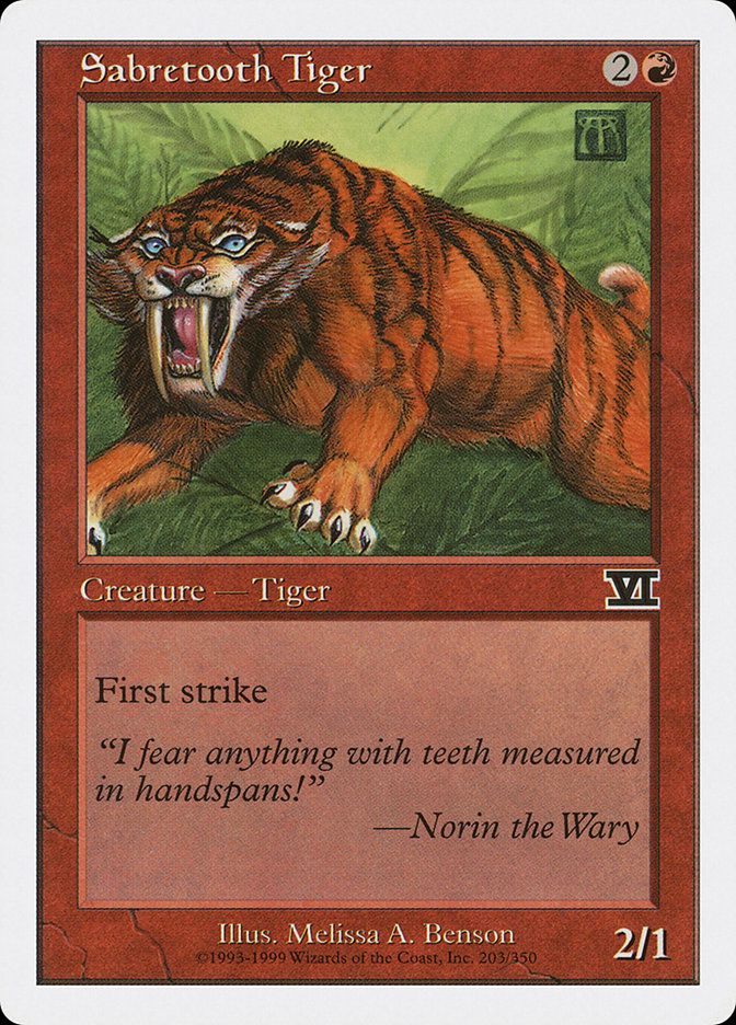 Sabretooth Tiger [Classic Sixth Edition] MTG Single Magic: The Gathering | Red Claw Gaming