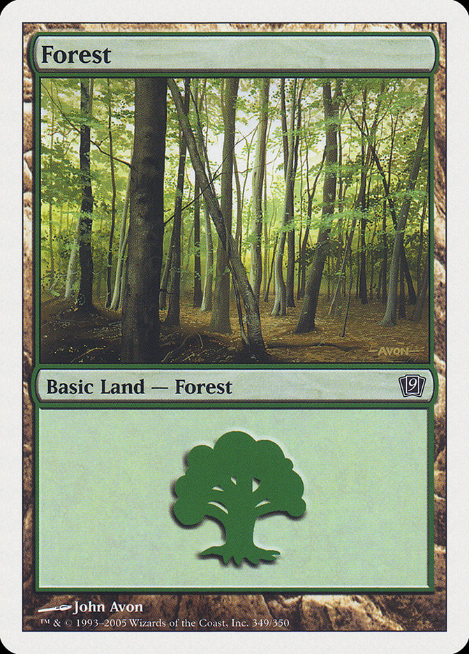 Forest (349) [Ninth Edition] MTG Single Magic: The Gathering | Red Claw Gaming