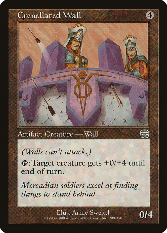 Crenellated Wall [Mercadian Masques] MTG Single Magic: The Gathering | Red Claw Gaming