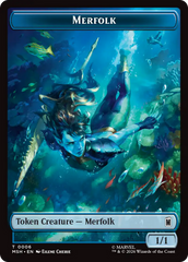 Wall (003) // Merfolk (006) Double-Sided Token [Marvel Super Heroes Commander Tokens] | Red Claw Gaming