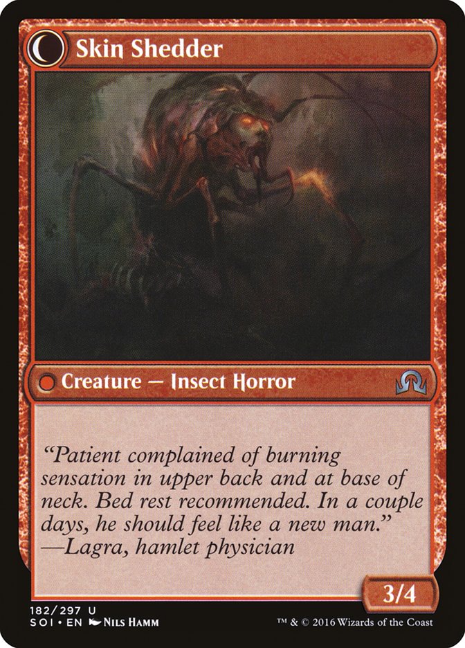 Skin Invasion // Skin Shedder [Shadows over Innistrad] MTG Single Magic: The Gathering | Red Claw Gaming