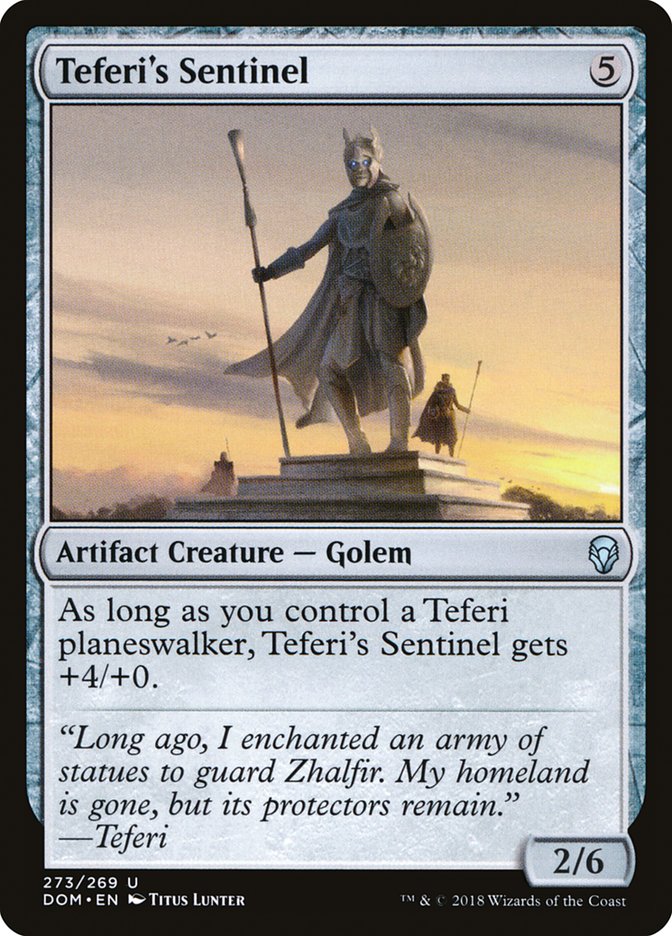 Teferi's Sentinel [Dominaria] MTG Single Magic: The Gathering | Red Claw Gaming
