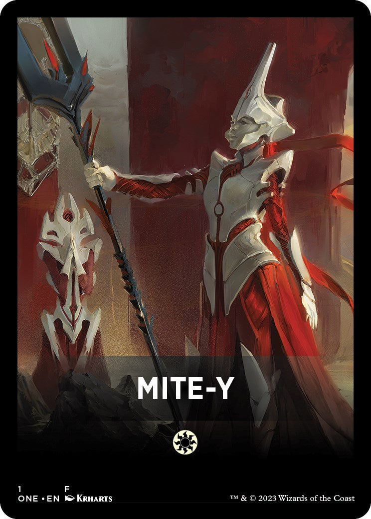 Mite-Y Theme Card [Phyrexia: All Will Be One Tokens] MTG Single Magic: The Gathering    | Red Claw Gaming