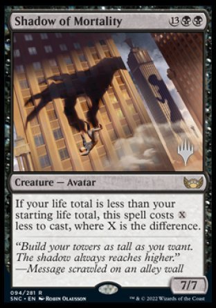 Shadow of Mortality (Promo Pack) [Streets of New Capenna Promos] MTG Single Magic: The Gathering | Red Claw Gaming