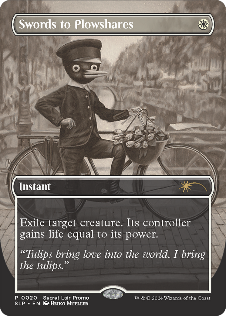 Swords to Plowshares [Secret Lair Showdown] MTG Single Magic: The Gathering | Red Claw Gaming