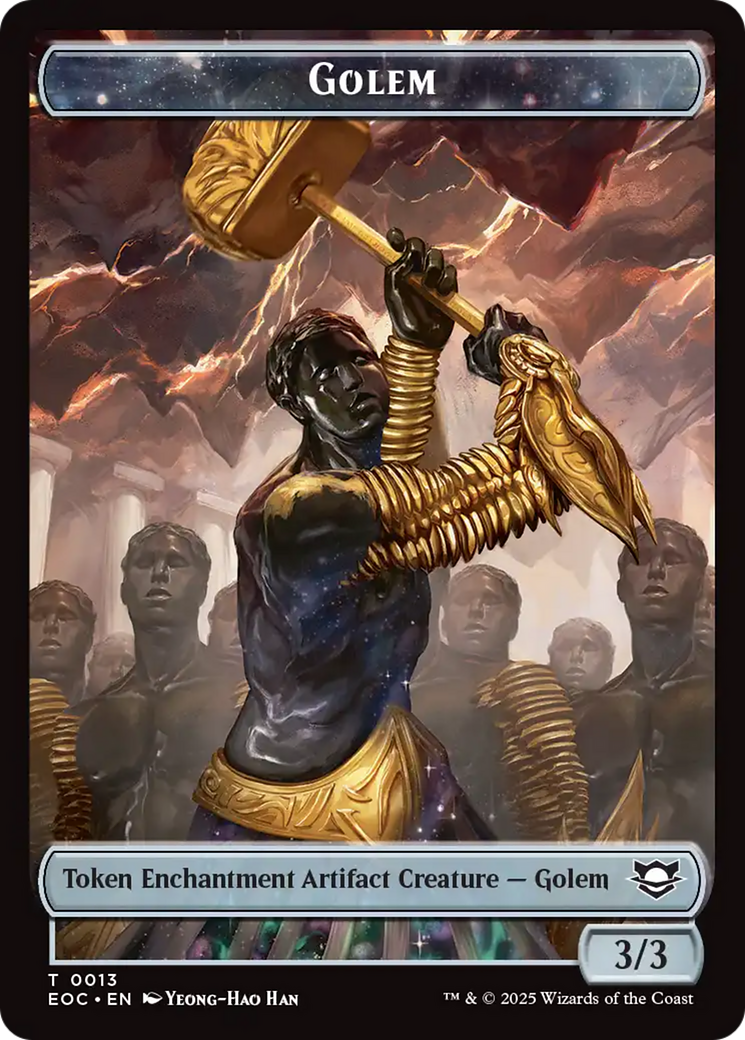 Shapeshifter // Golem (0013) Double-Sided Token [Edge of Eternities Commander Tokens] MTG Single Magic: The Gathering | Red Claw Gaming
