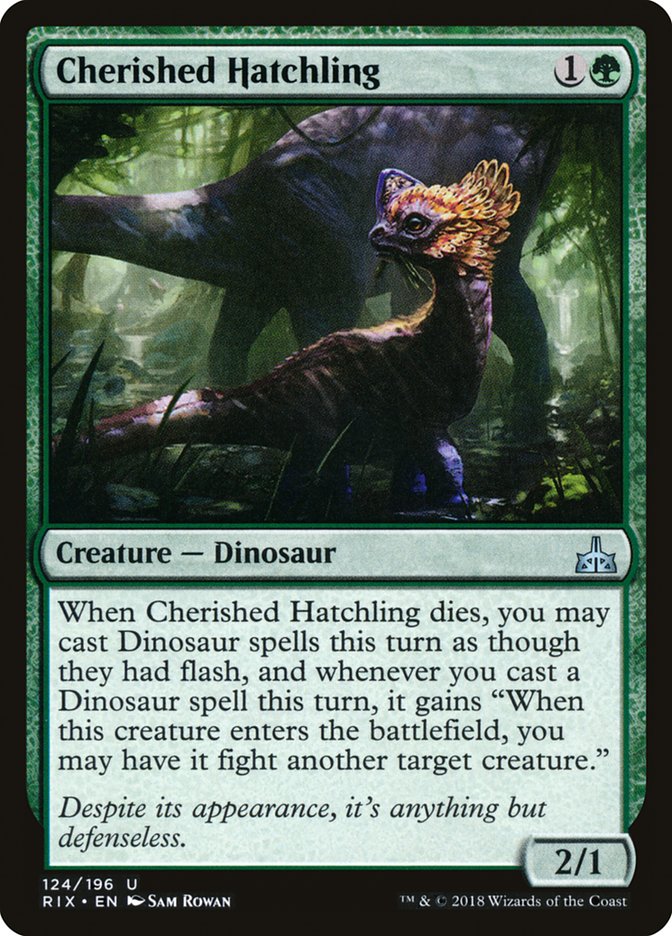 Cherished Hatchling [Rivals of Ixalan] MTG Single Magic: The Gathering | Red Claw Gaming