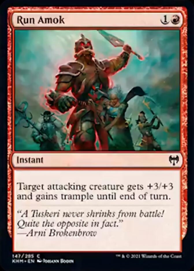 Run Amok [Kaldheim] MTG Single Magic: The Gathering | Red Claw Gaming