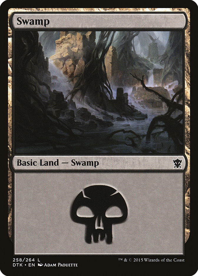Swamp (258) [Dragons of Tarkir] MTG Single Magic: The Gathering | Red Claw Gaming