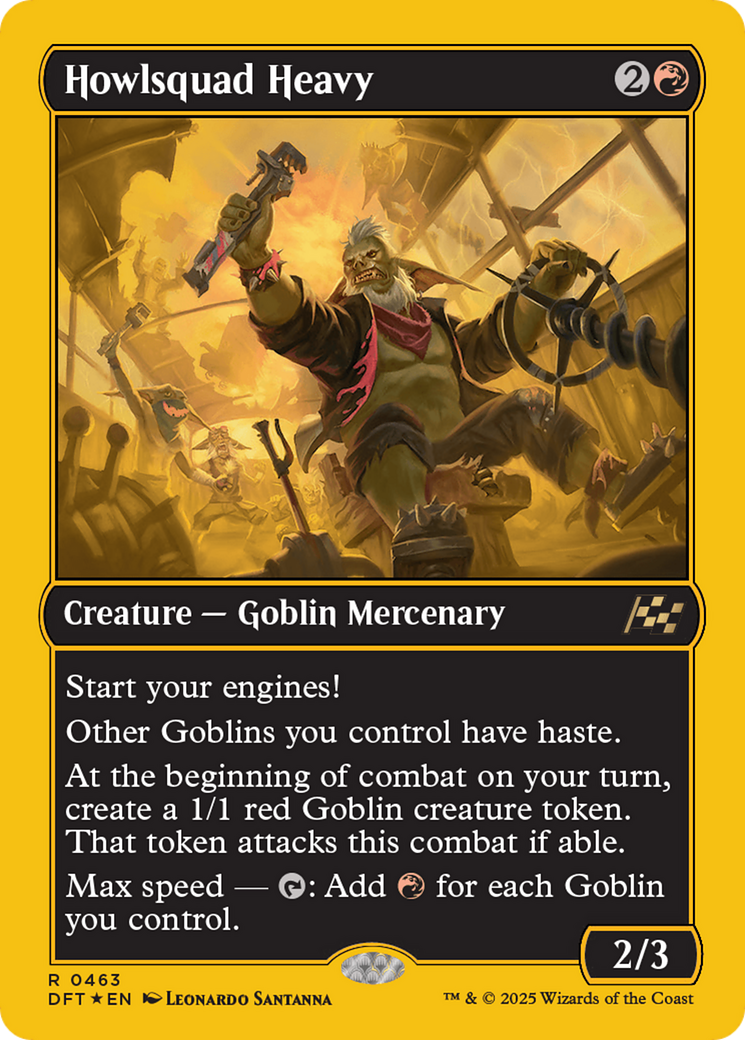 Howlsquad Heavy (First-Place Foil) [Aetherdrift] MTG Single Magic: The Gathering | Red Claw Gaming