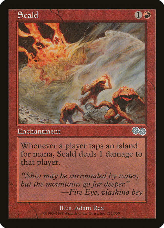 Scald [Urza's Saga] MTG Single Magic: The Gathering | Red Claw Gaming