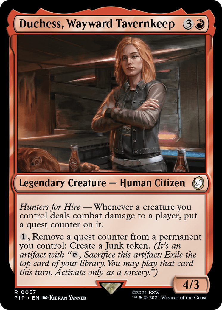 Duchess, Wayward Tavernkeep [Fallout] MTG Single Magic: The Gathering    | Red Claw Gaming