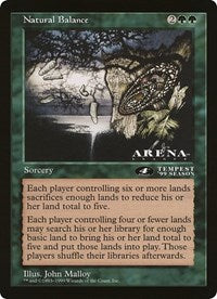 Natural Balance (4th Place) (Oversized) [Oversize Cards] MTG Single Magic: The Gathering | Red Claw Gaming