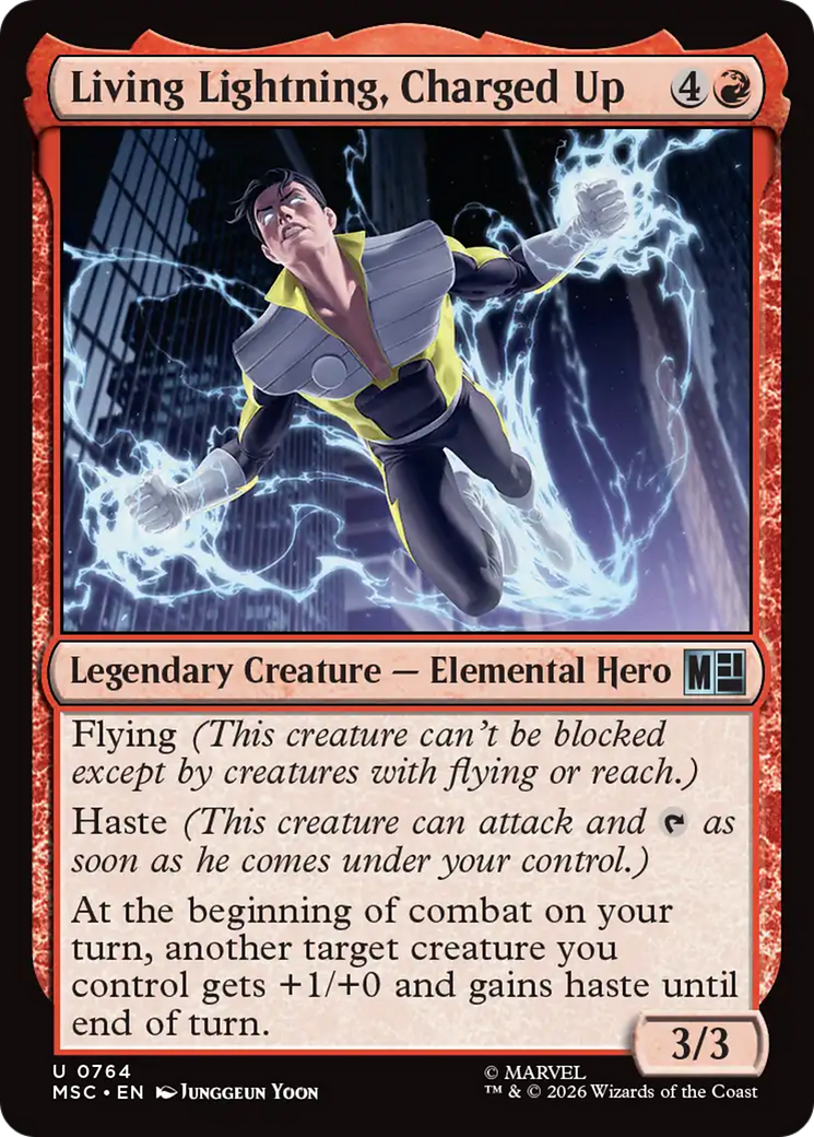 Living Lightning, Charged Up [Marvel Super Heroes Commander] | Red Claw Gaming