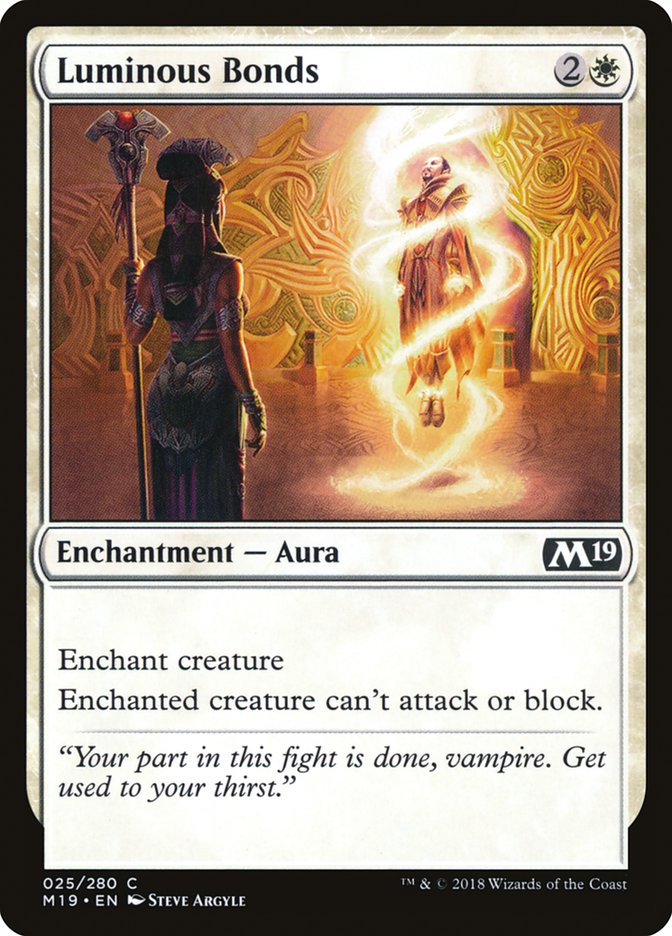 Luminous Bonds [Core Set 2019] MTG Single Magic: The Gathering | Red Claw Gaming