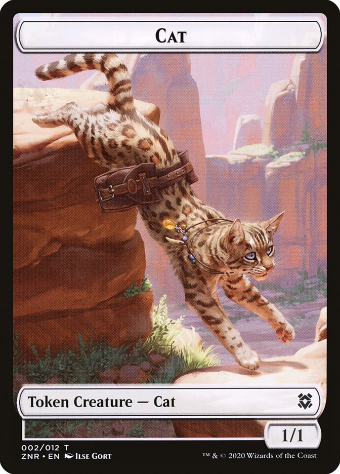 Cat Token [Zendikar Rising Tokens] MTG Single Magic: The Gathering | Red Claw Gaming