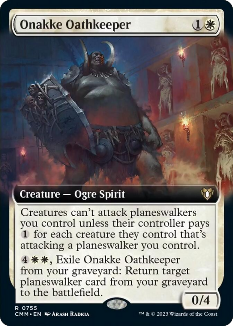 Onakke Oathkeeper (Extended Art) [Commander Masters] MTG Single Magic: The Gathering | Red Claw Gaming