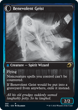 Malevolent Hermit // Benevolent Geist [Innistrad: Double Feature] MTG Single Magic: The Gathering | Red Claw Gaming