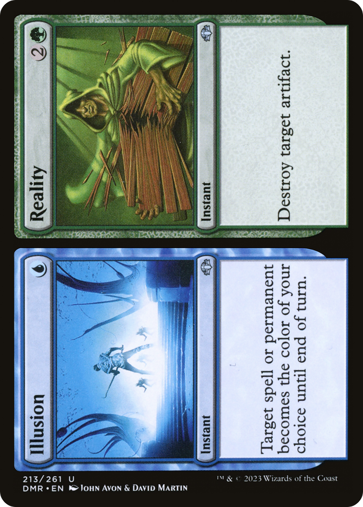Illusion // Reality [Dominaria Remastered] MTG Single Magic: The Gathering | Red Claw Gaming
