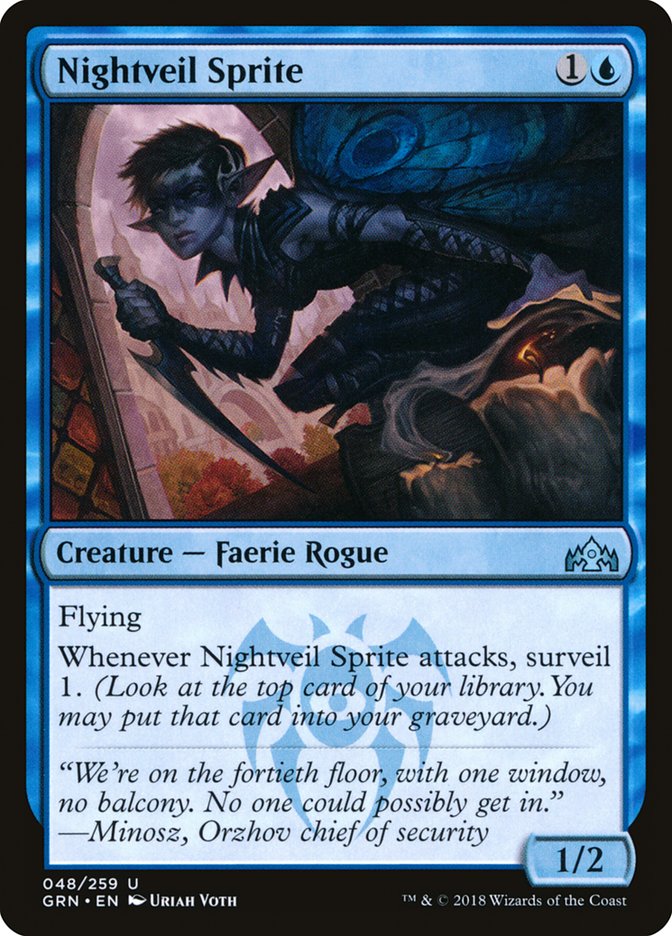 Nightveil Sprite [Guilds of Ravnica] MTG Single Magic: The Gathering | Red Claw Gaming