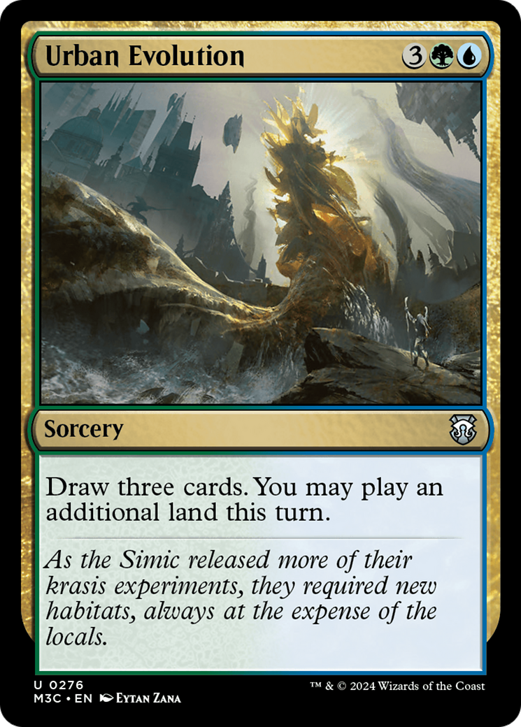 Urban Evolution (Ripple Foil) [Modern Horizons 3 Commander] MTG Single Magic: The Gathering | Red Claw Gaming