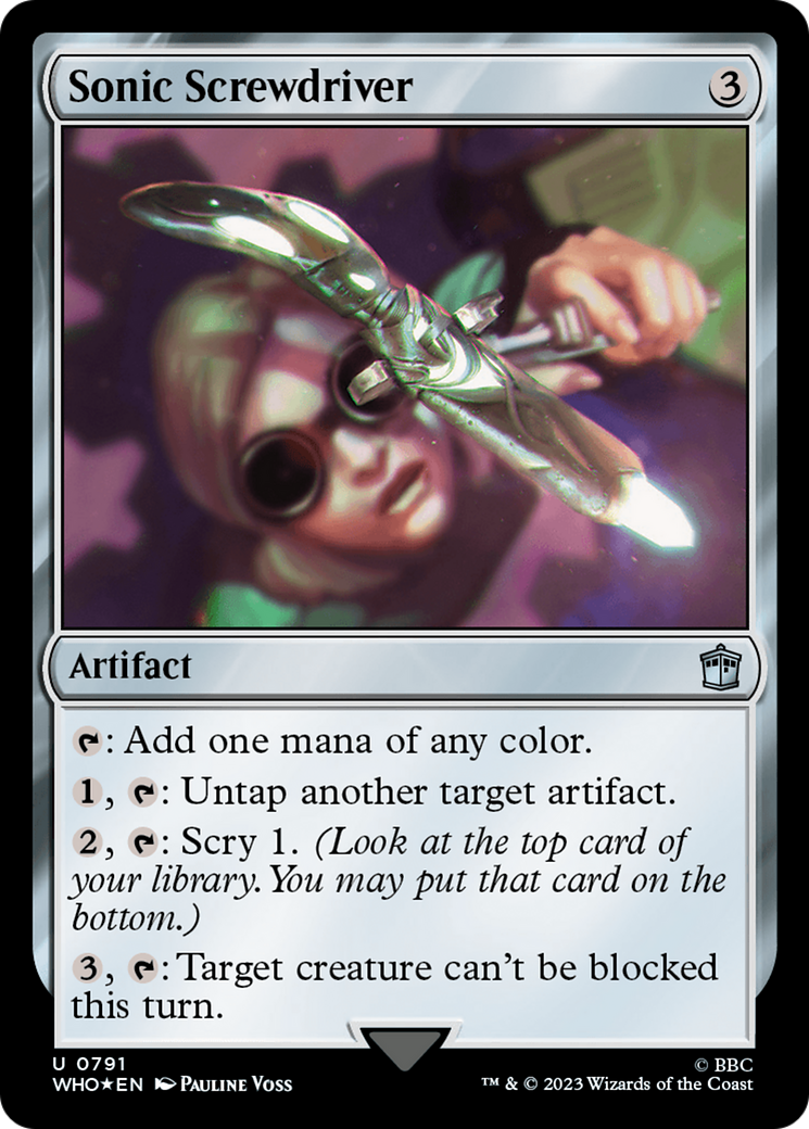 Sonic Screwdriver (0791) (Surge Foil) [Doctor Who] MTG Single Magic: The Gathering | Red Claw Gaming