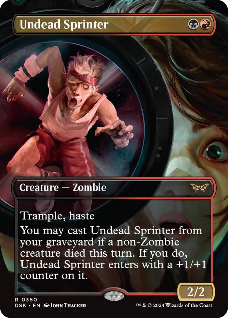 Undead Sprinter (Borderless) [Duskmourn: House of Horror] MTG Single Magic: The Gathering | Red Claw Gaming