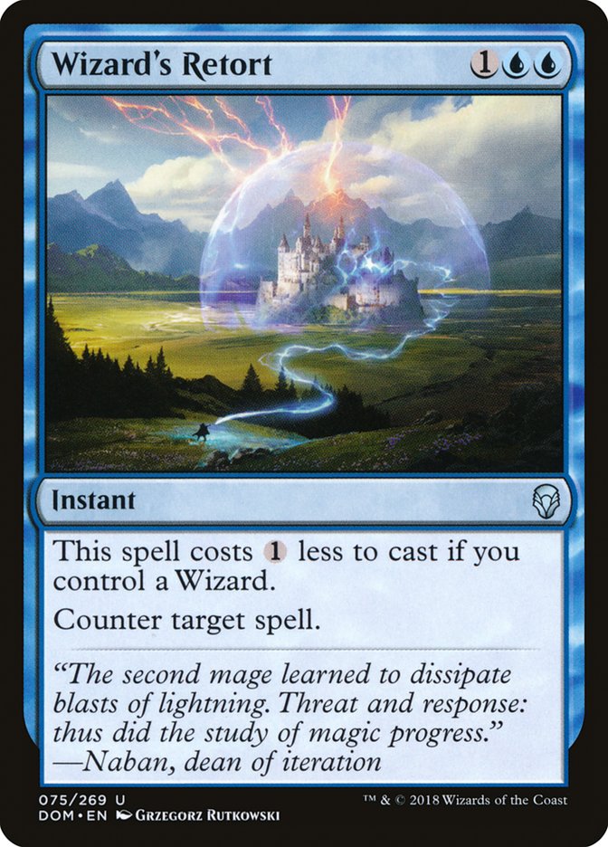 Wizard's Retort [Dominaria] MTG Single Magic: The Gathering | Red Claw Gaming