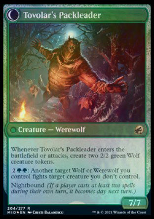 Tovolar's Huntmaster // Tovolar's Packleader [Innistrad: Midnight Hunt Prerelease Promos] MTG Single Magic: The Gathering | Red Claw Gaming
