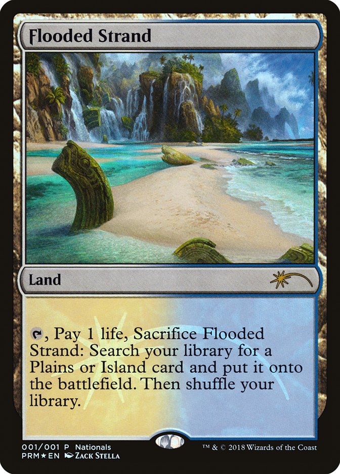 Flooded Strand (Nationals) [Nationals Promos] MTG Single Magic: The Gathering | Red Claw Gaming