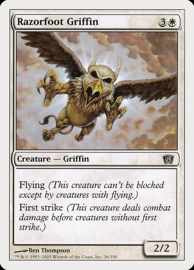 Razorfoot Griffin [Eighth Edition] MTG Single Magic: The Gathering | Red Claw Gaming