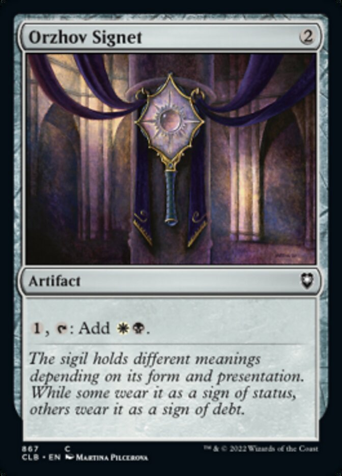 Orzhov Signet [Commander Legends: Battle for Baldur's Gate] MTG Single Magic: The Gathering | Red Claw Gaming
