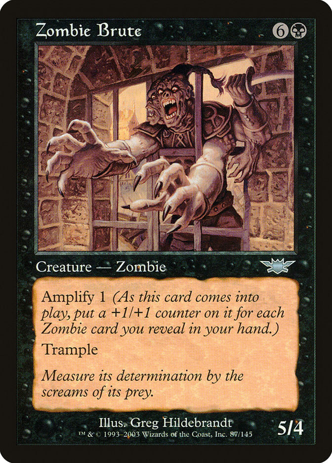 Zombie Brute [Legions] MTG Single Magic: The Gathering | Red Claw Gaming