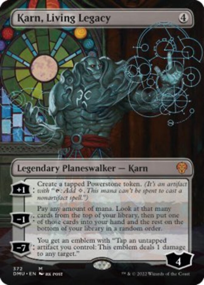 Karn, Living Legacy (Borderless) [Dominaria United] MTG Single Magic: The Gathering | Red Claw Gaming
